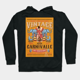 Vintage circus carnivalle retro Hoodie